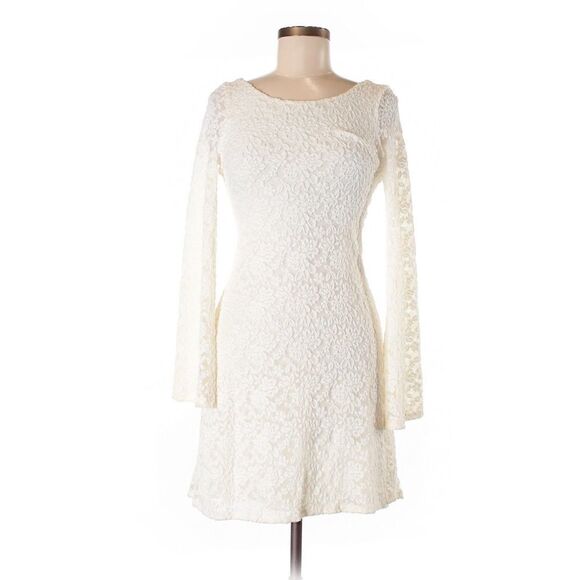 Aqua White Lace Dress XS - Picture 1 of 2